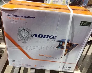 Ado Battery 220ahms Tubular With 18 Months Warranty