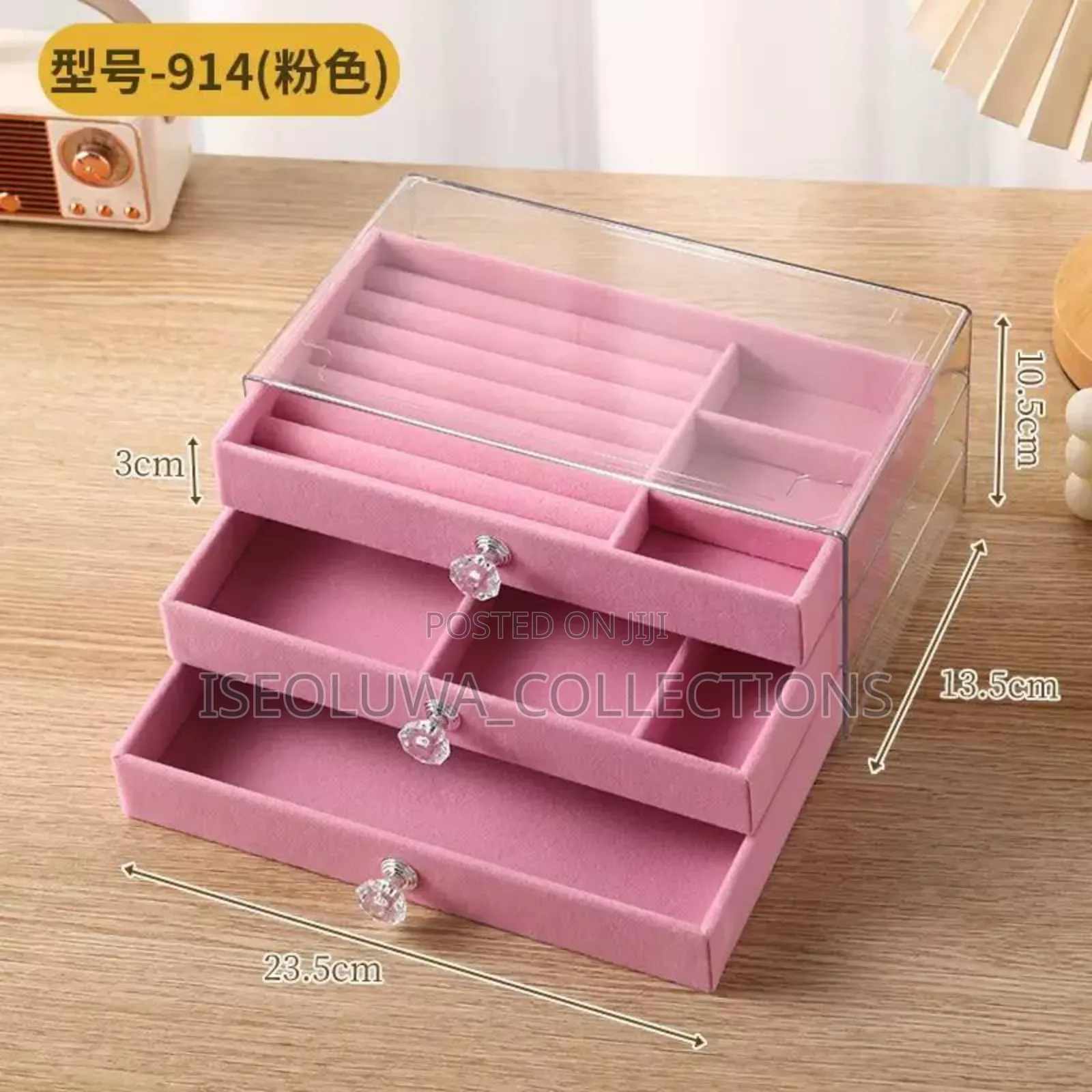 Luxury Velvet Jewelry Storage Case