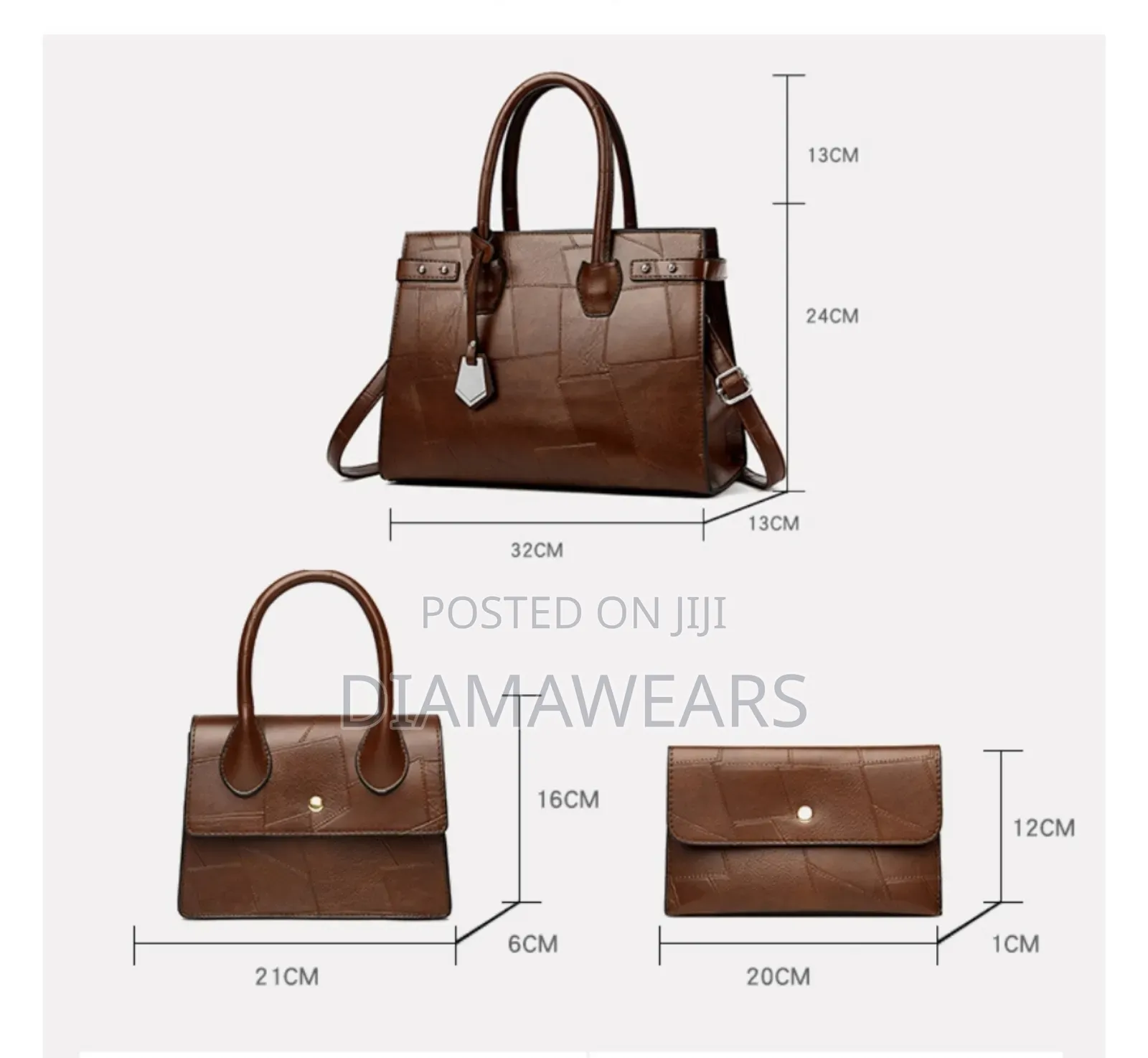 Brown Leather Work Office Leather Hand Bags
