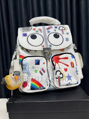 Trendy Cartoon Graffiti Mini Backpack – Stylish Unique Upgrade