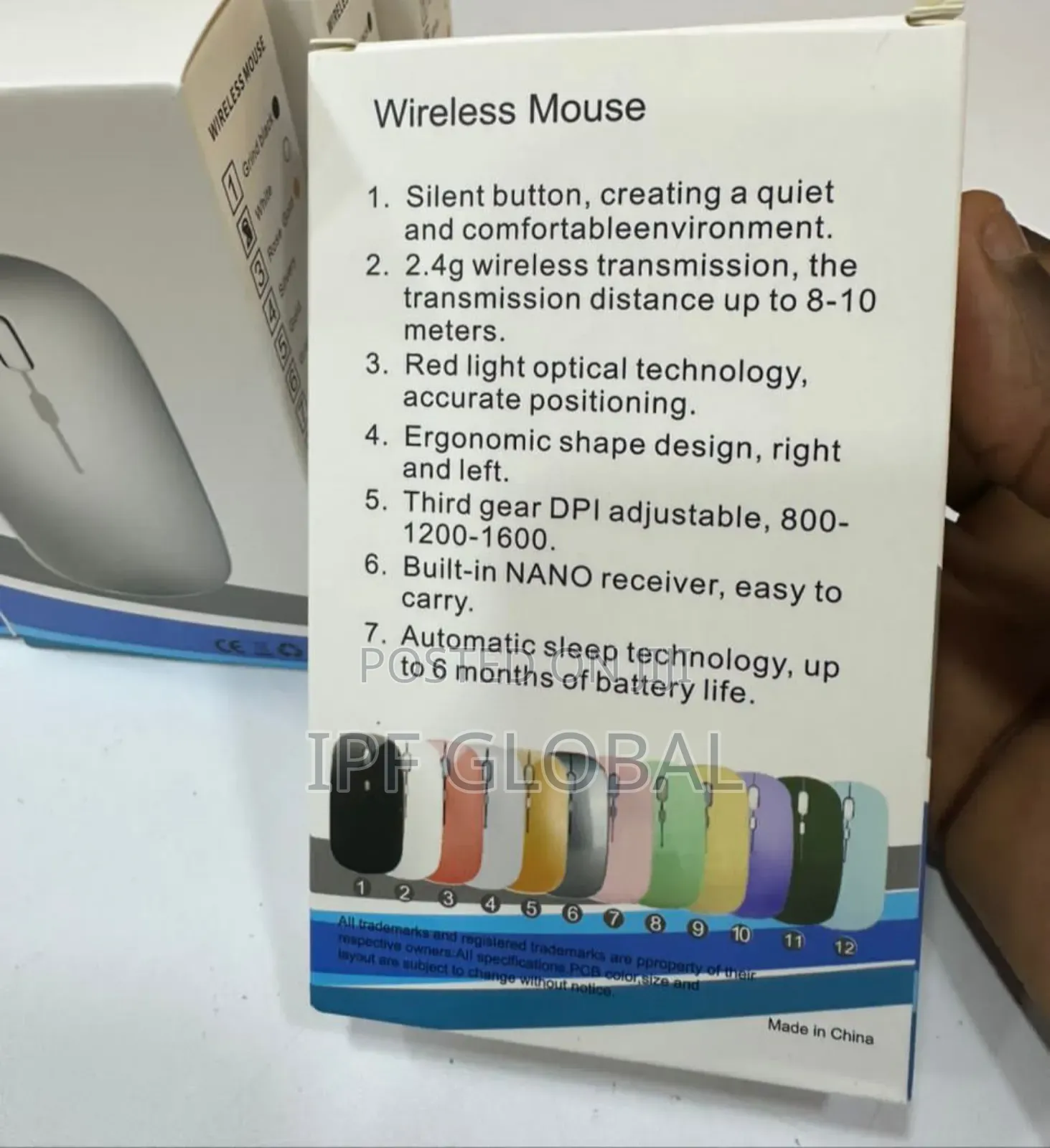Wireless Bluetooth Mouse With Silent Button