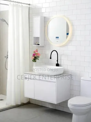 White Cabinate Wash Hand Basin