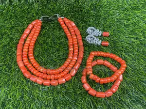 Female Coral Bead Set