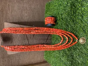 Male Coral Bead Set