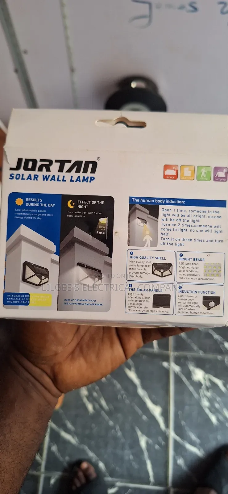 Unique Solar Outdoor Wall Lamp