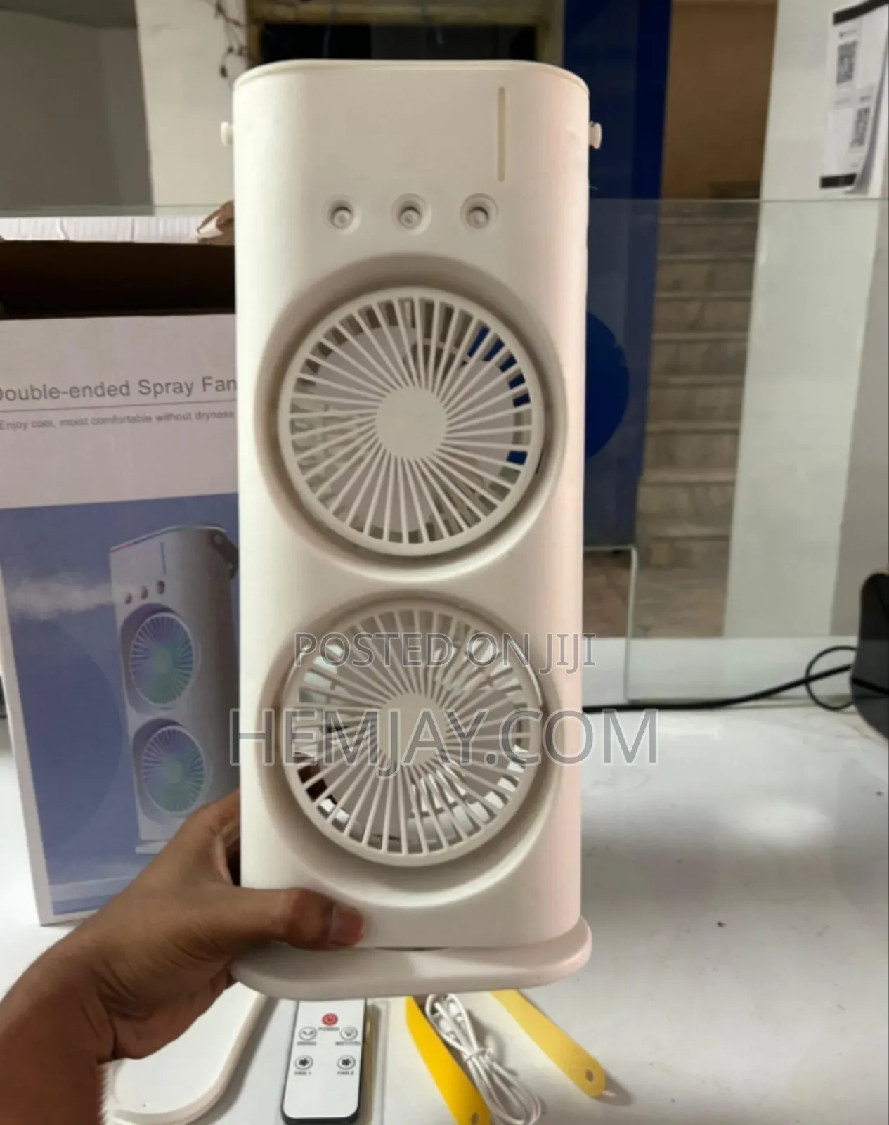 Double Headed Water Spraying Fan (Best Personal Cooling Machine for ...