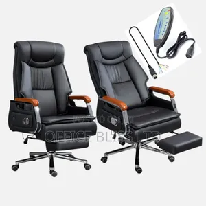 High-back  Executive Massaging  Office  Chair - Black