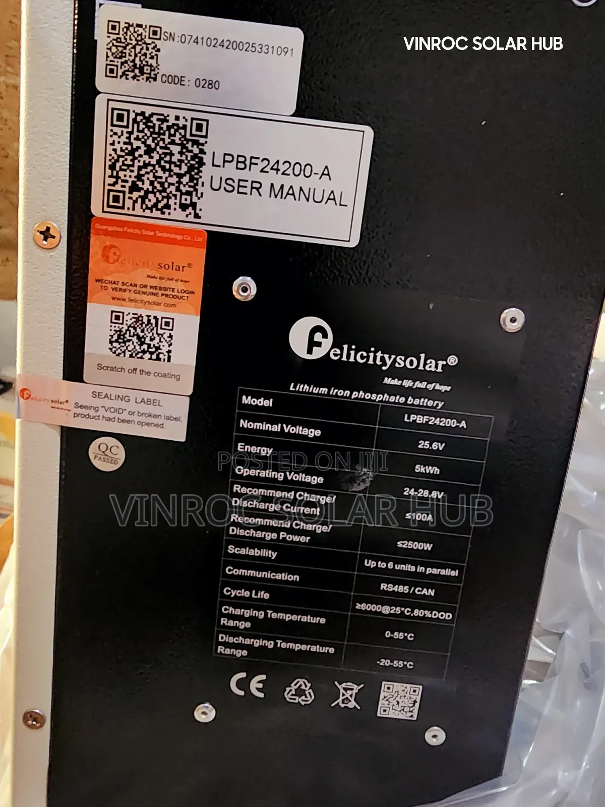 5kwh 24v Lithium Battery