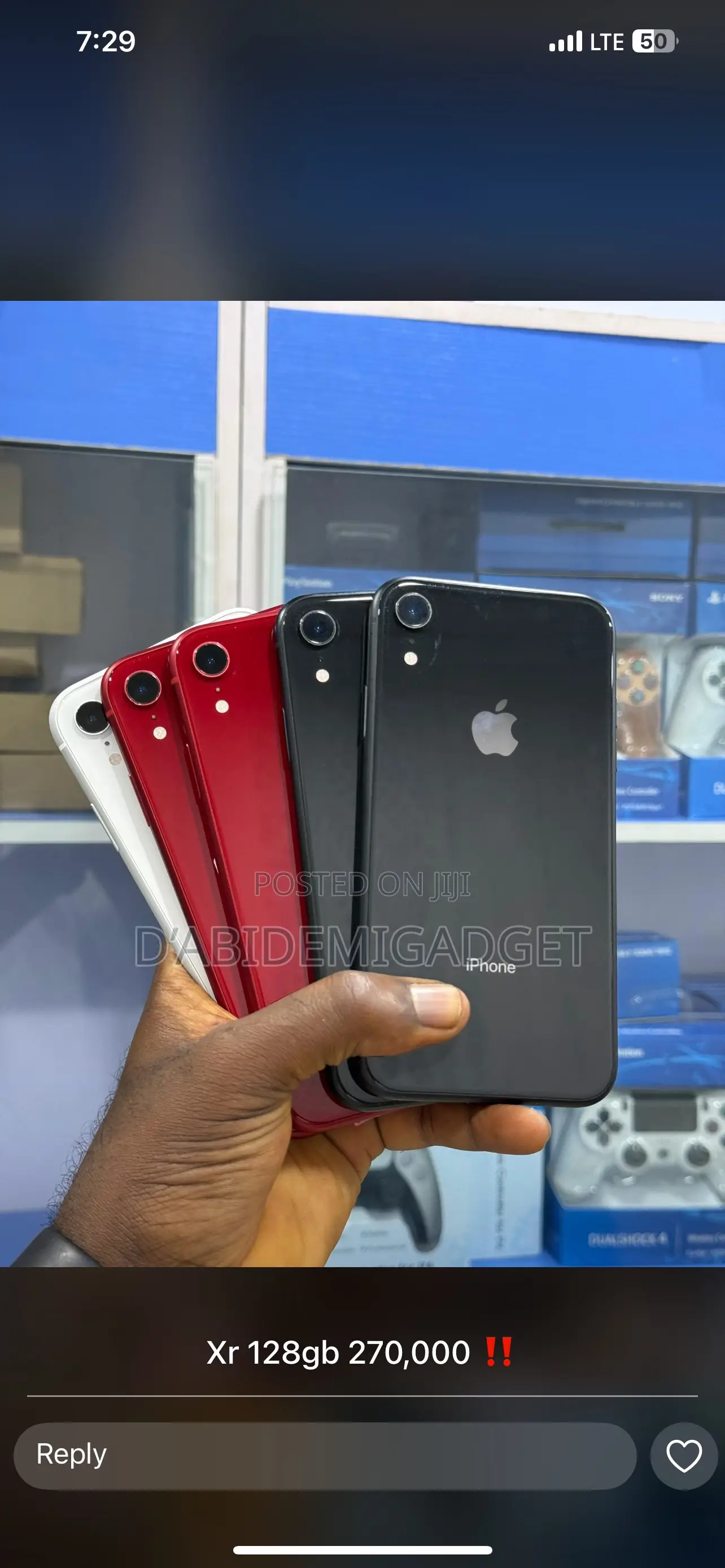 Apple iPhone XR 64 GB Black