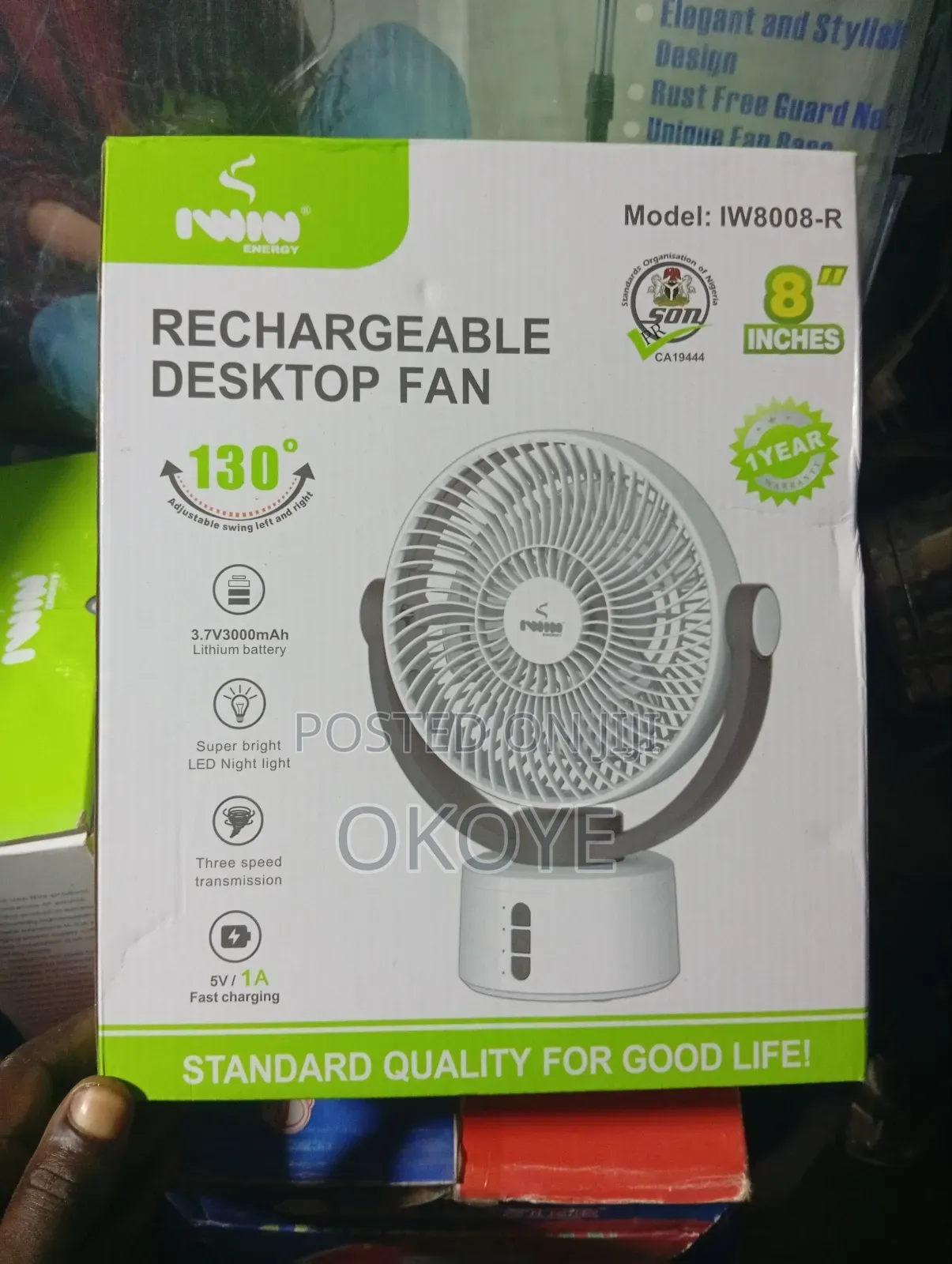 Rechargeable Fan