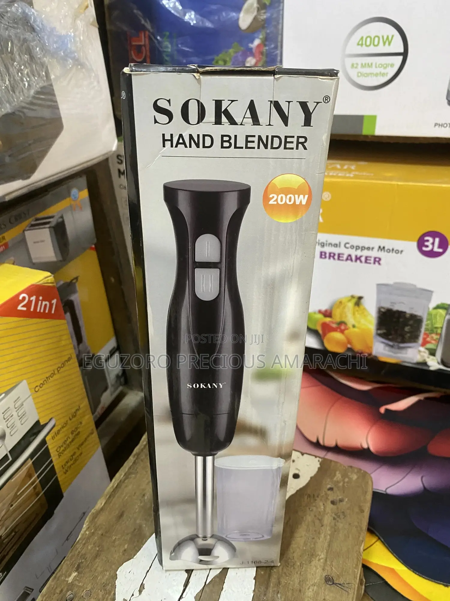Sokany Immersion Hand Blender- With Cup