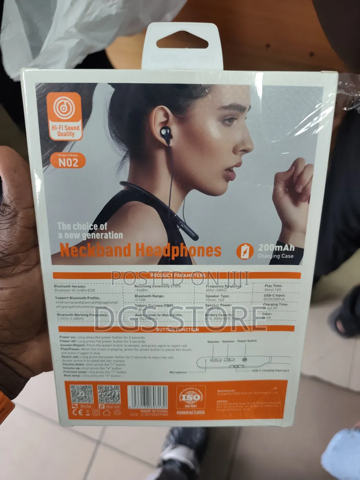 Ldnio No2 Neckband Bluetooth Earbuds