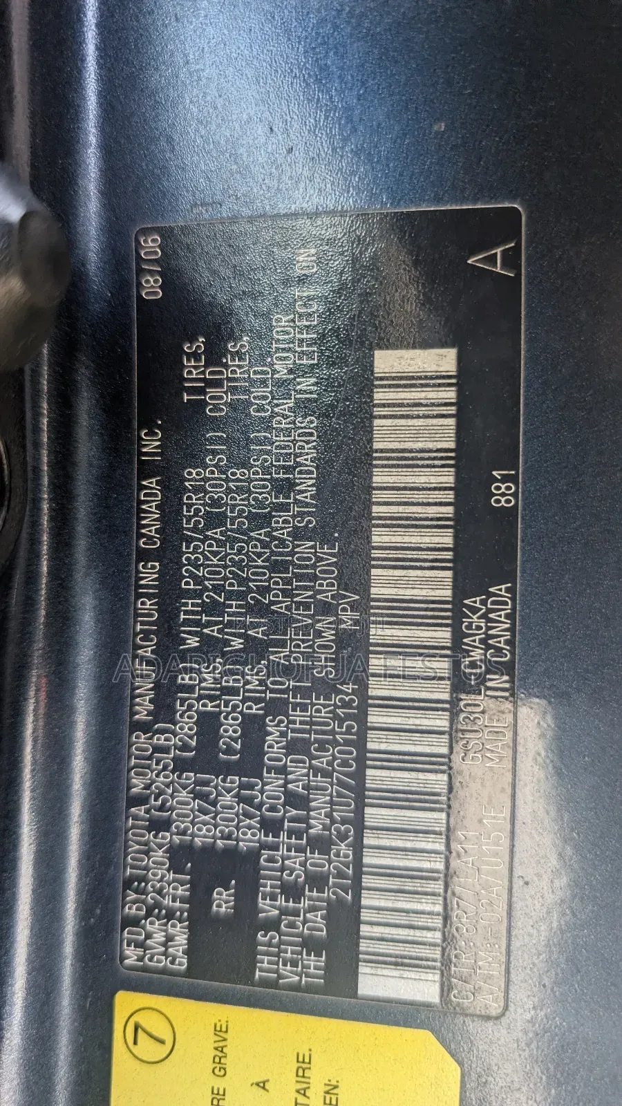 Lexus RX 350 2008 Blue