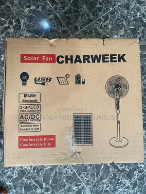  Charweek Solar Rechargeable Fan – Fully Stocked! 