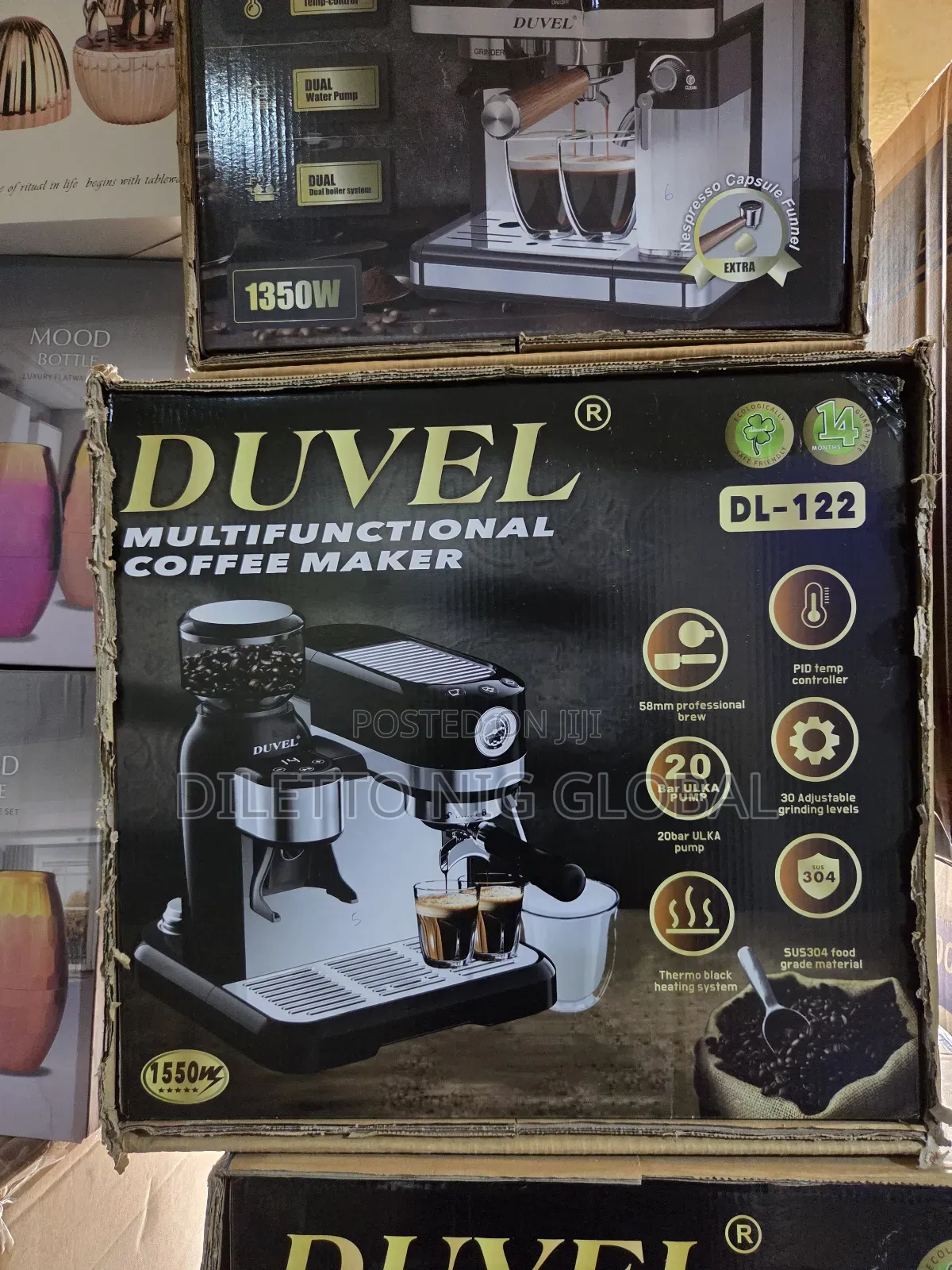 Duvel Semi Automatic Coffee Machine With Grinder