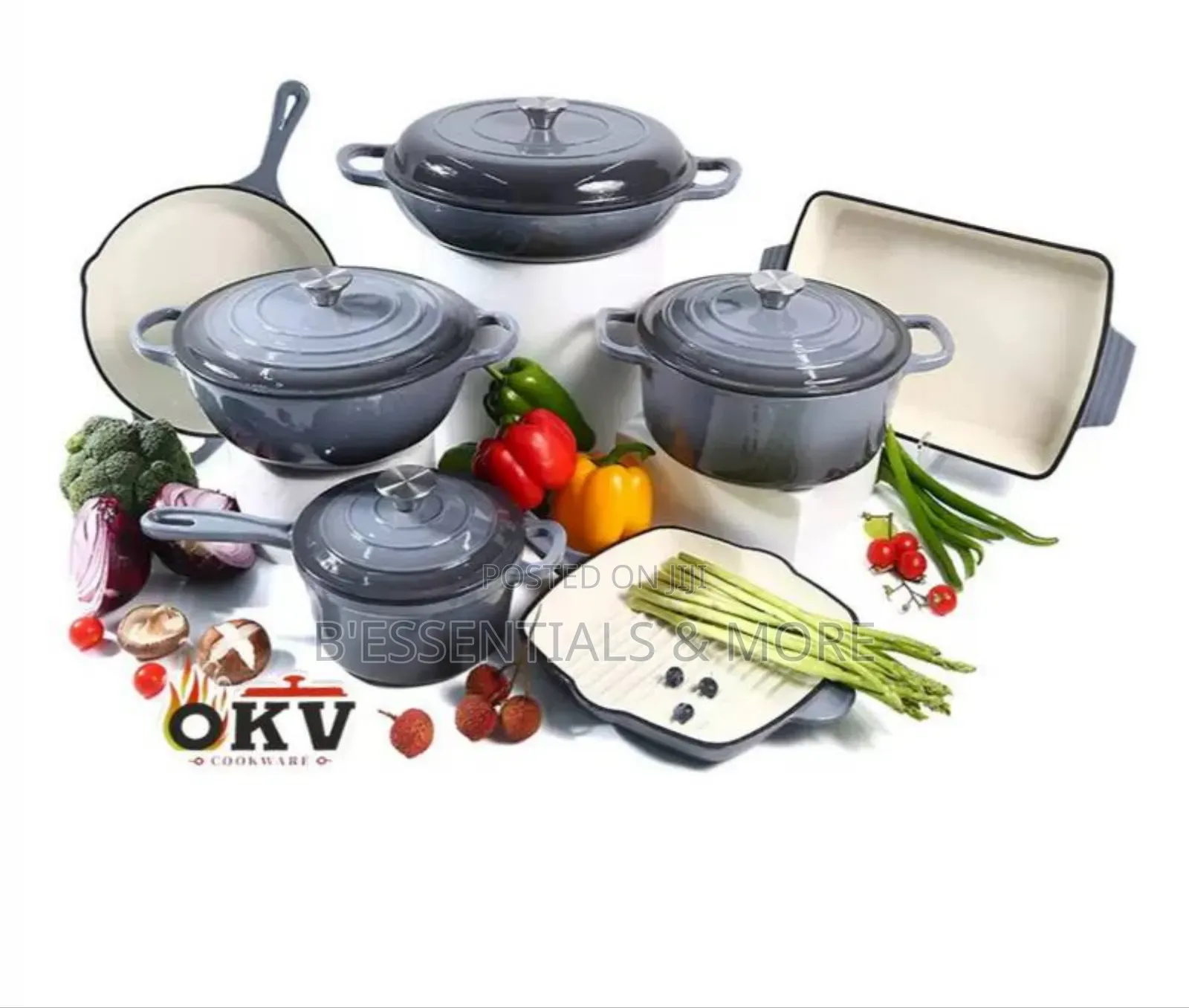 11pcs Die Cast Pot Set