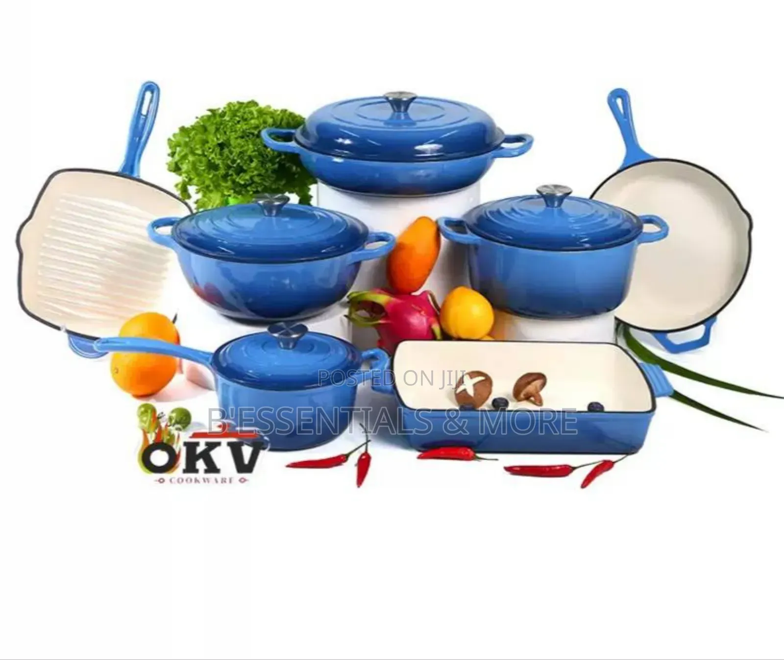 11pcs Die Cast Pot Set