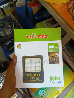 Vellmax 100w Solar Led Flood Light With Solar Panel