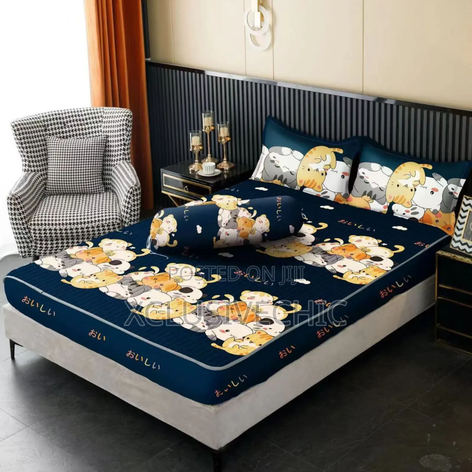 Waterproof Bedsheet/ Bedspread With 2 Pillow Cases Covers