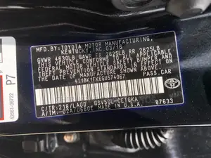 Toyota Camry XLE V6 4dr Sedan (3.6L 6cyl 6A) 2016 Black