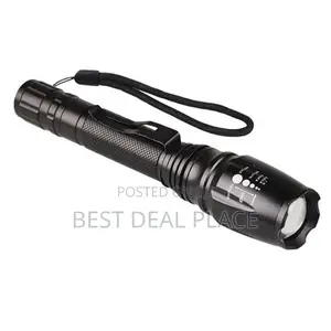 Tactical Security Dual Section T6 Pen Buckle High Power Led Flashlight