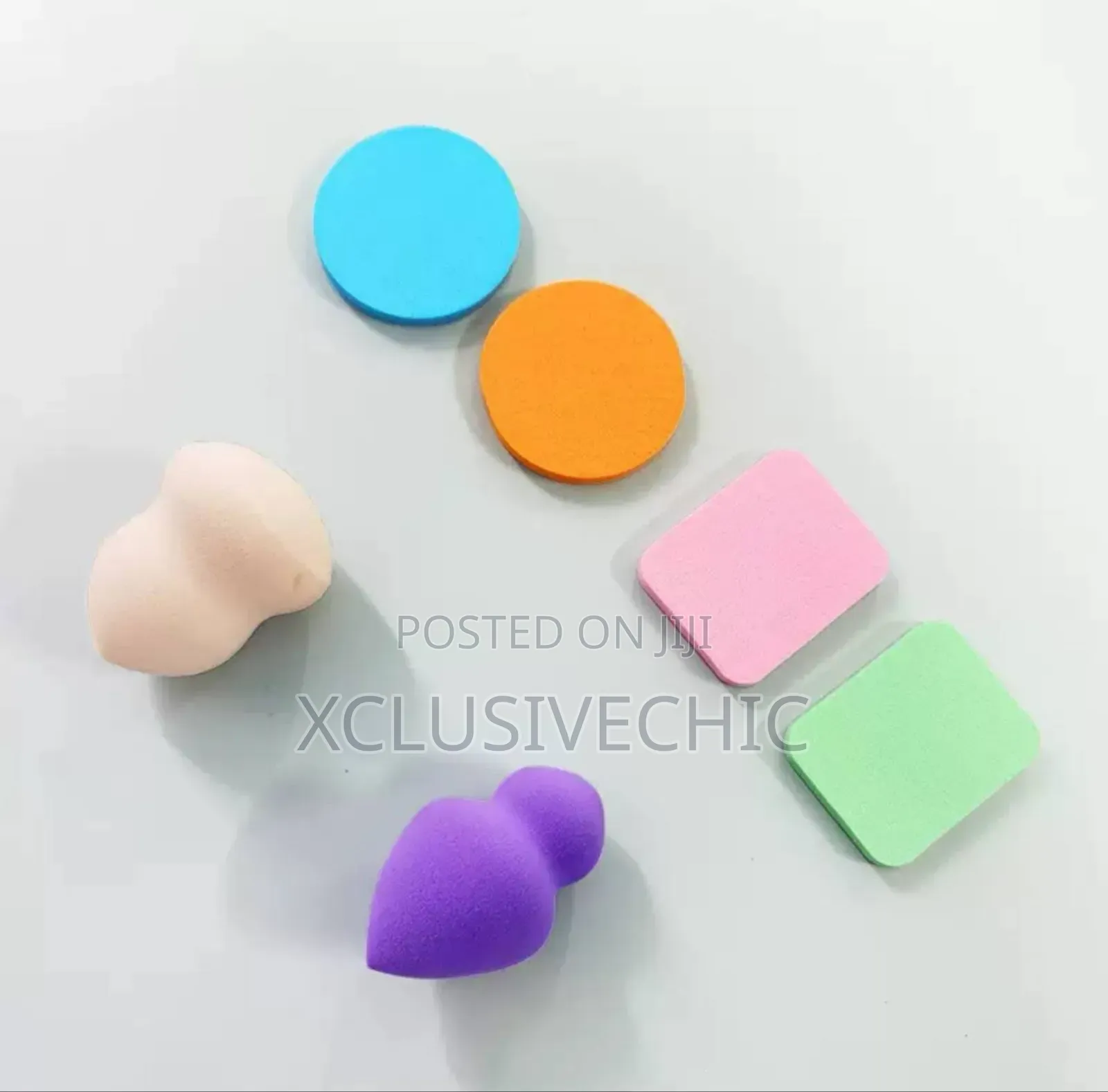 6-Piece Set Dry Wet Dual-Use Makeup Sponge