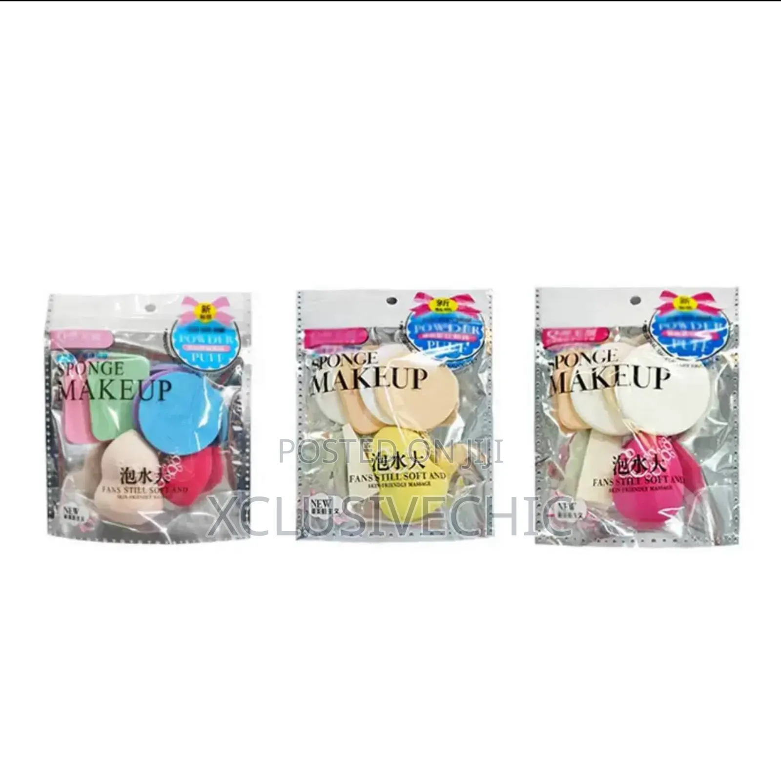 6-Piece Set Dry Wet Dual-Use Makeup Sponge