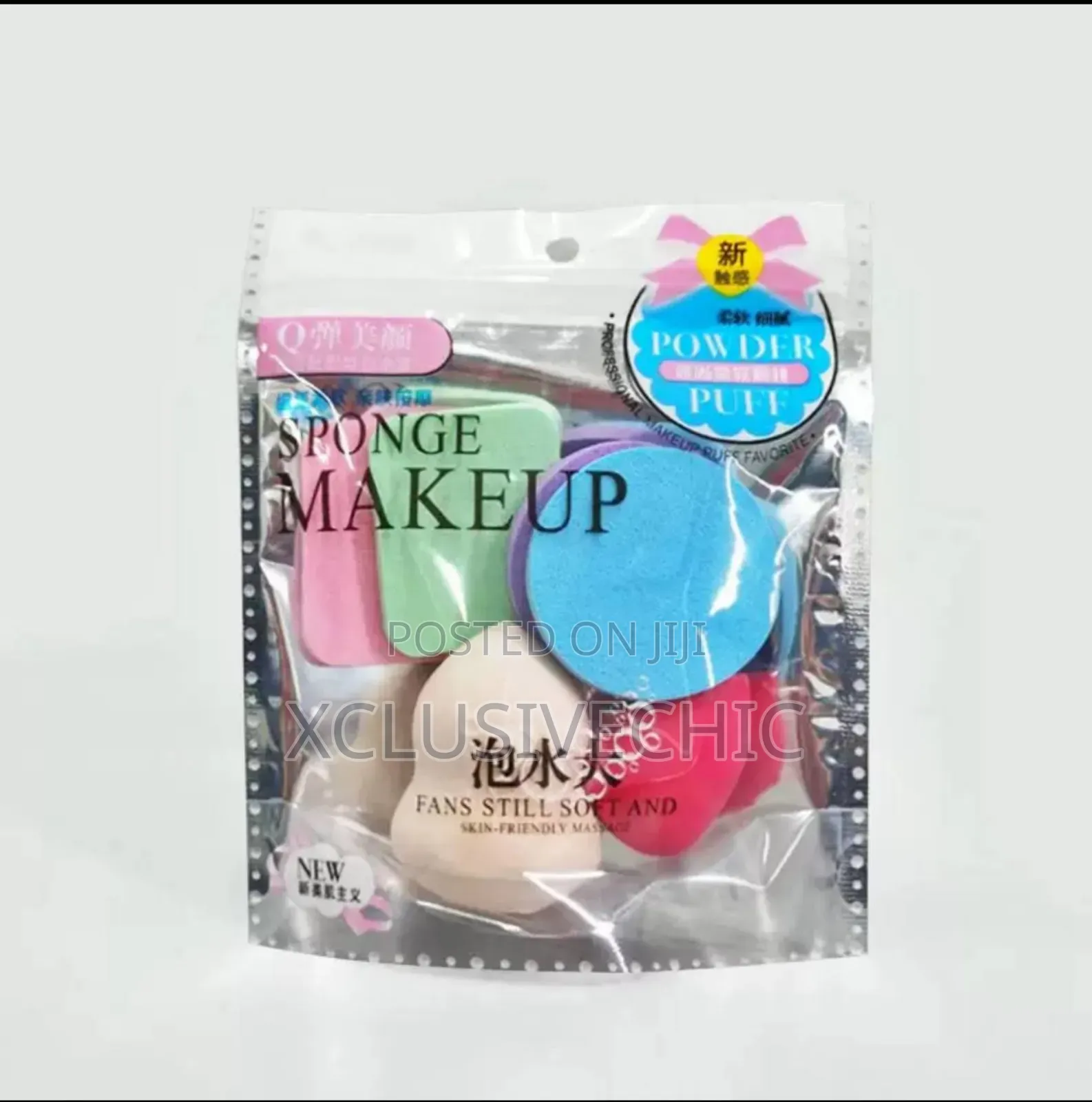 6-Piece Set Dry Wet Dual-Use Makeup Sponge