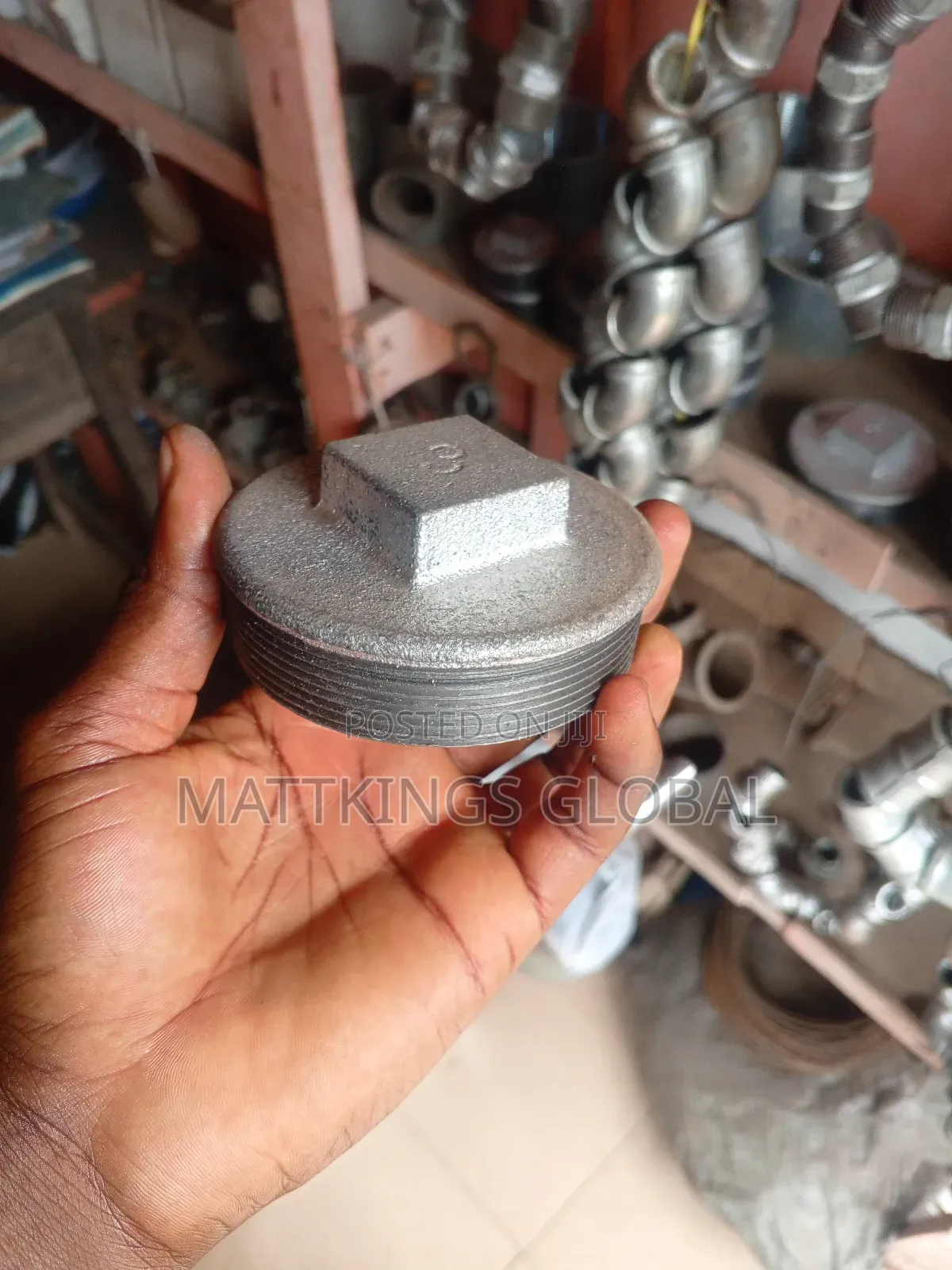 Galvanized Plug Cap