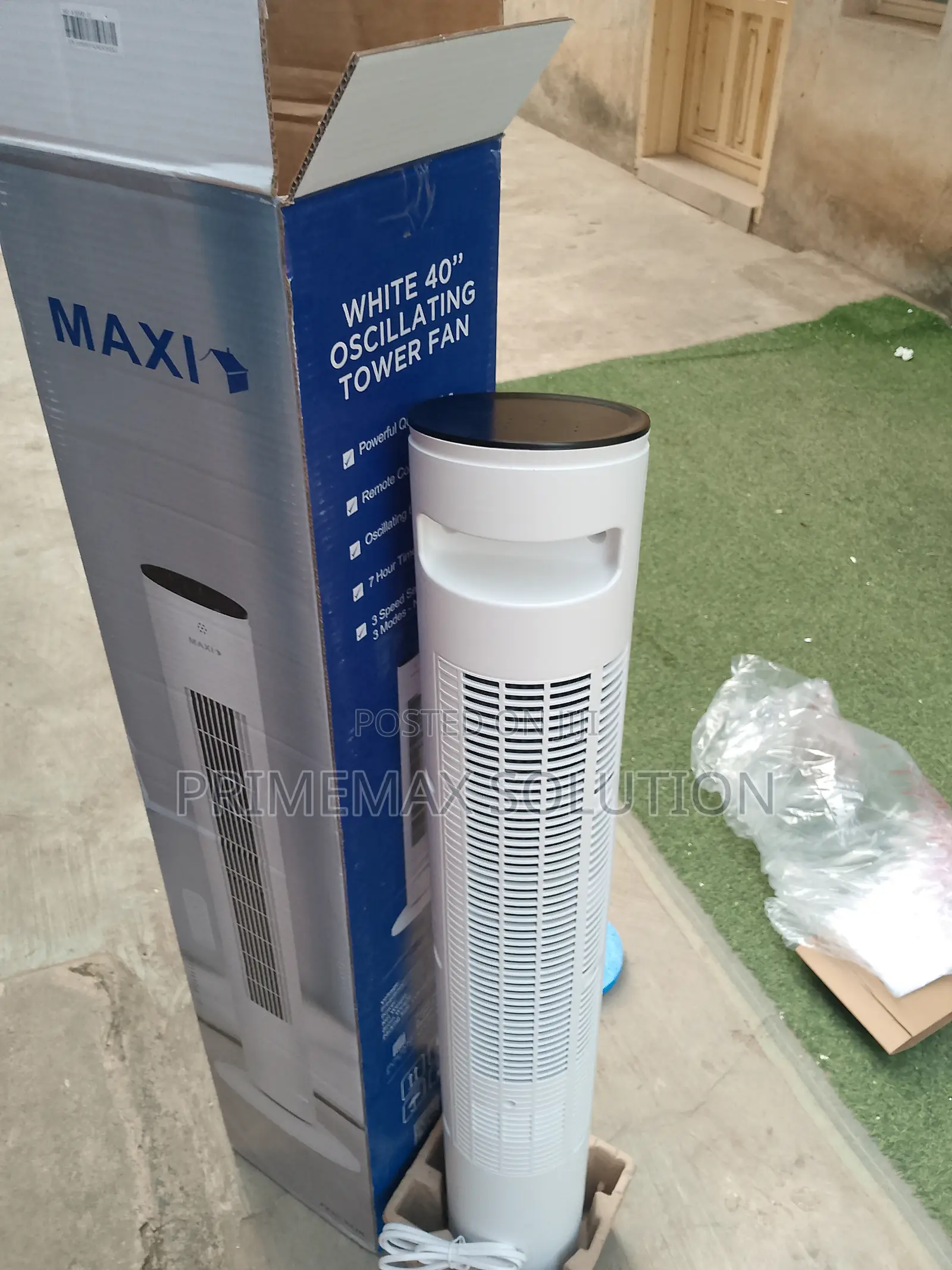 Cool : Maxi 40" Quiet Tower Fan With 60° Oscillation Remote Control