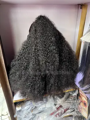 💯 Human Hair Full Frontal Pixie Jerry Curl Gluessless Wig