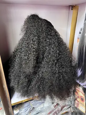 💯 Human Hair Full Frontal Pixie Jerry Curl Gluessless Wig