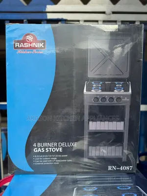 Rashnik 4 Burner With Stand Shelf/Cover