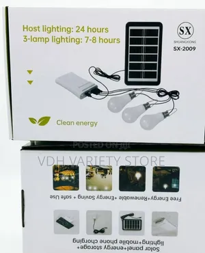 Solar Power Bank With Bulbs