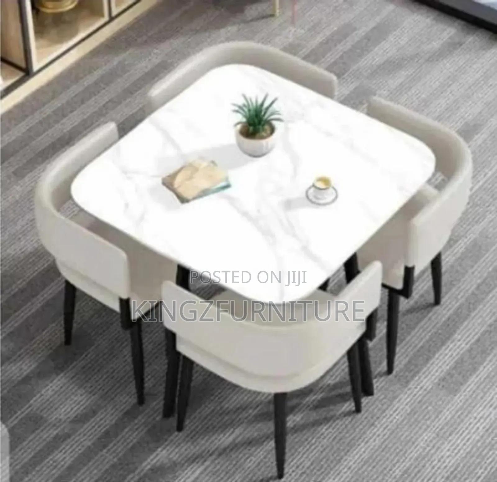 Modern Luxury Marble Top Dining Set