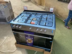 Maxi 5 Burner Gas Cooker 60×90 Stainless Steel