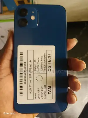 Apple Phone( iPhone 12 .64gb Blue Color