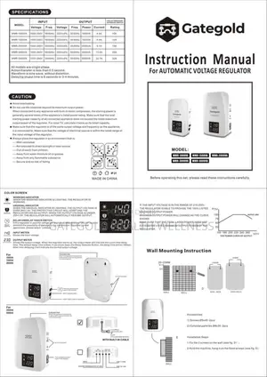 Wmr-3000watts Automatic Voltage Regulator