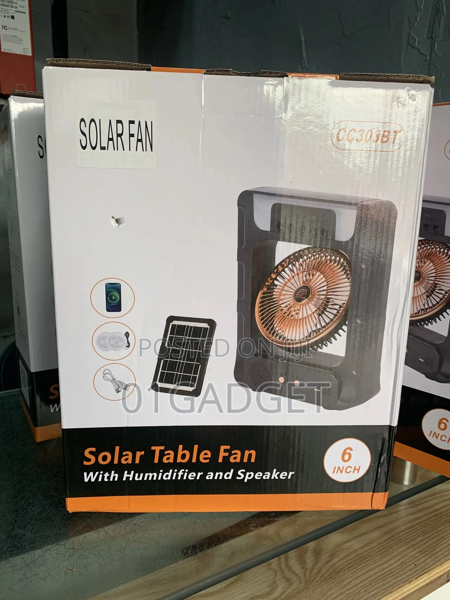 Solar Table Fan