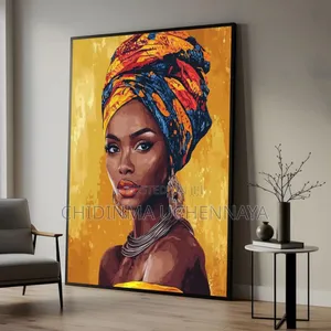 Abstract African Jewelry Women Artwork