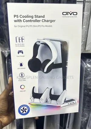 Ps5 Console Cooling Stand With Controller Charger for All Ps5 Consoles