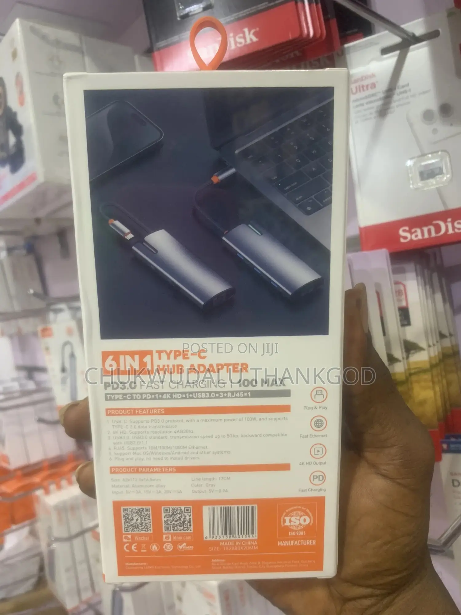 6 in 1 Usb C Dock Station Ds-16h