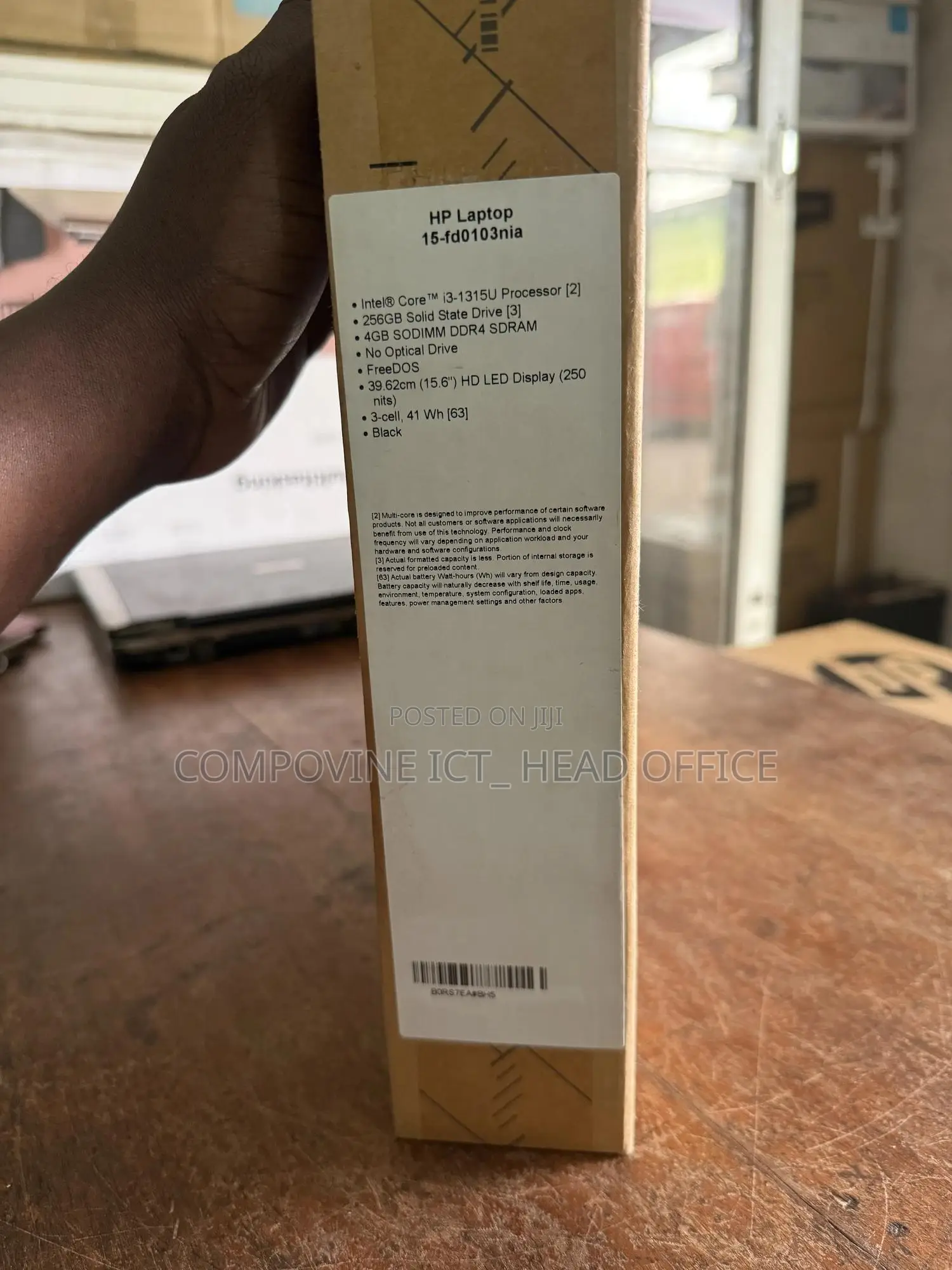 New Laptop HP 15 4GB Intel Core i3 SSD 256GB