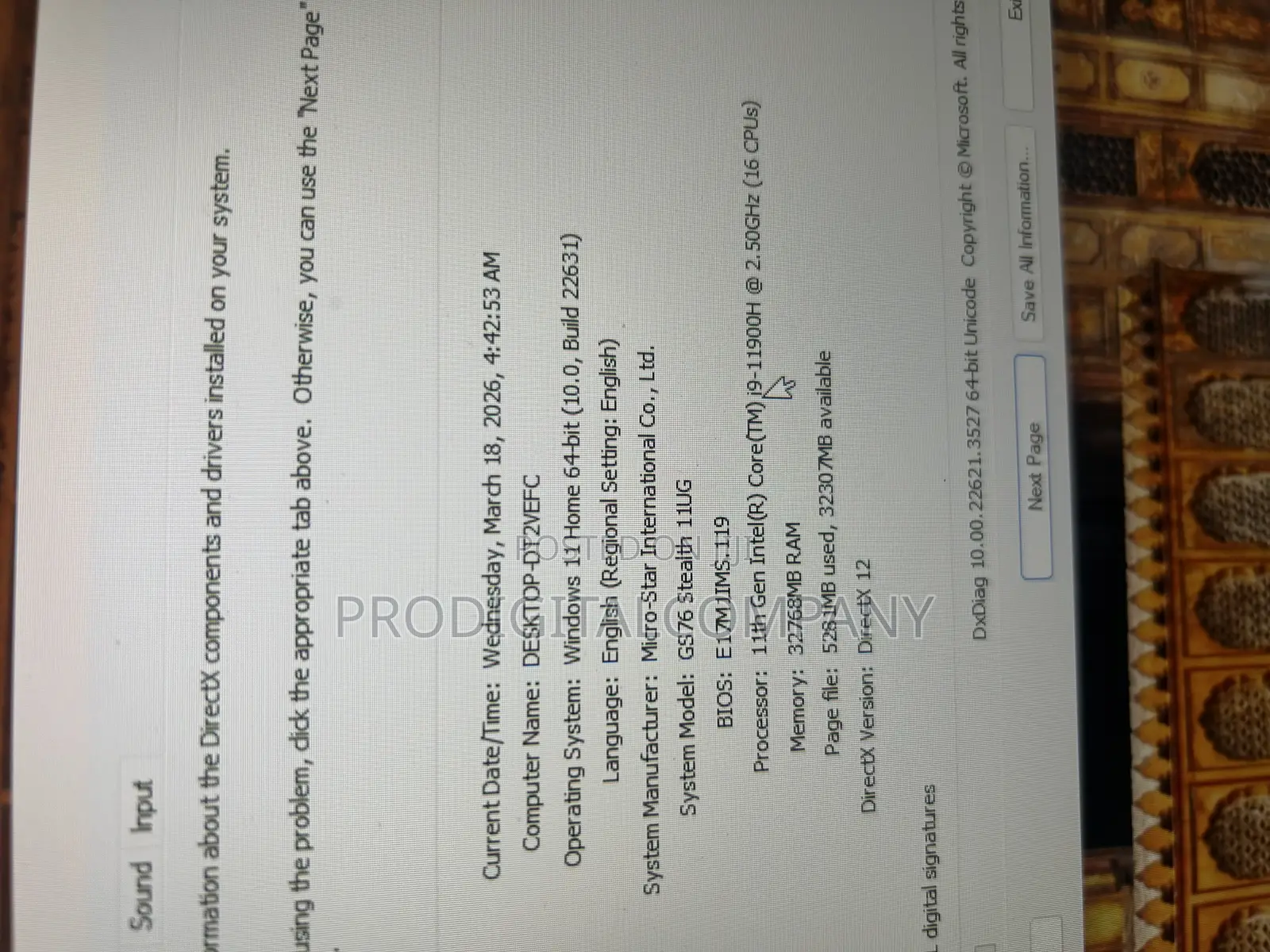 Laptop MSI Stealth GS77 32GB Intel Core i9 SSD 1T