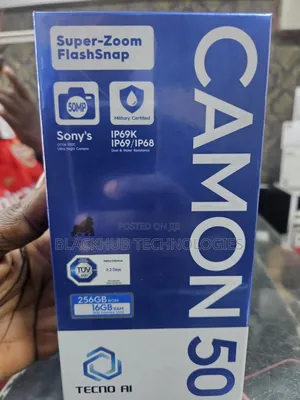 New Tecno Camon 50 256 GB Silver