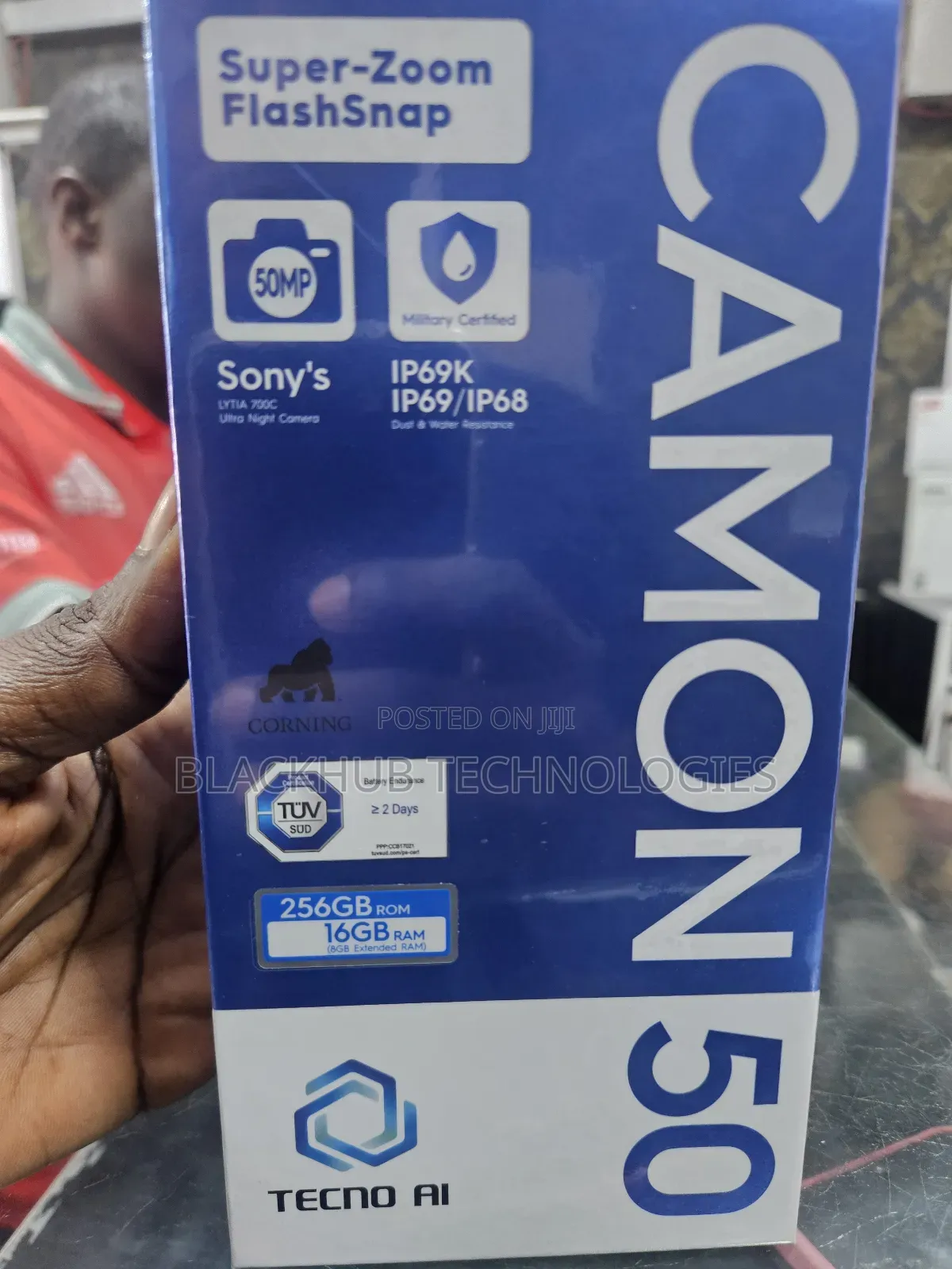 New Tecno Camon 50 256 GB Silver