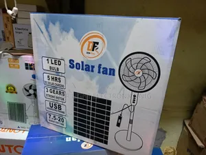 Solar Panels Rechargeable Fan+Bulb