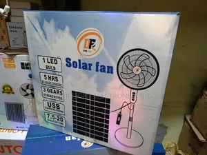 Solar Panels Rechargeable Fan+Bulb