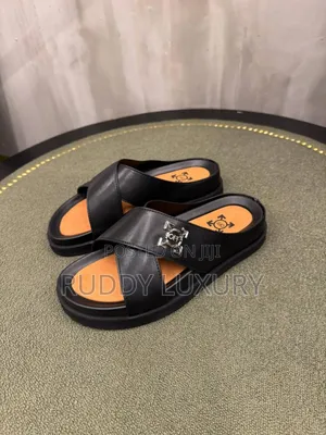 Designer Cross Strap Slides