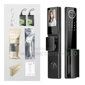 Tuya Wf 3d Face Visual Fingerprint Door Lock With Intercom